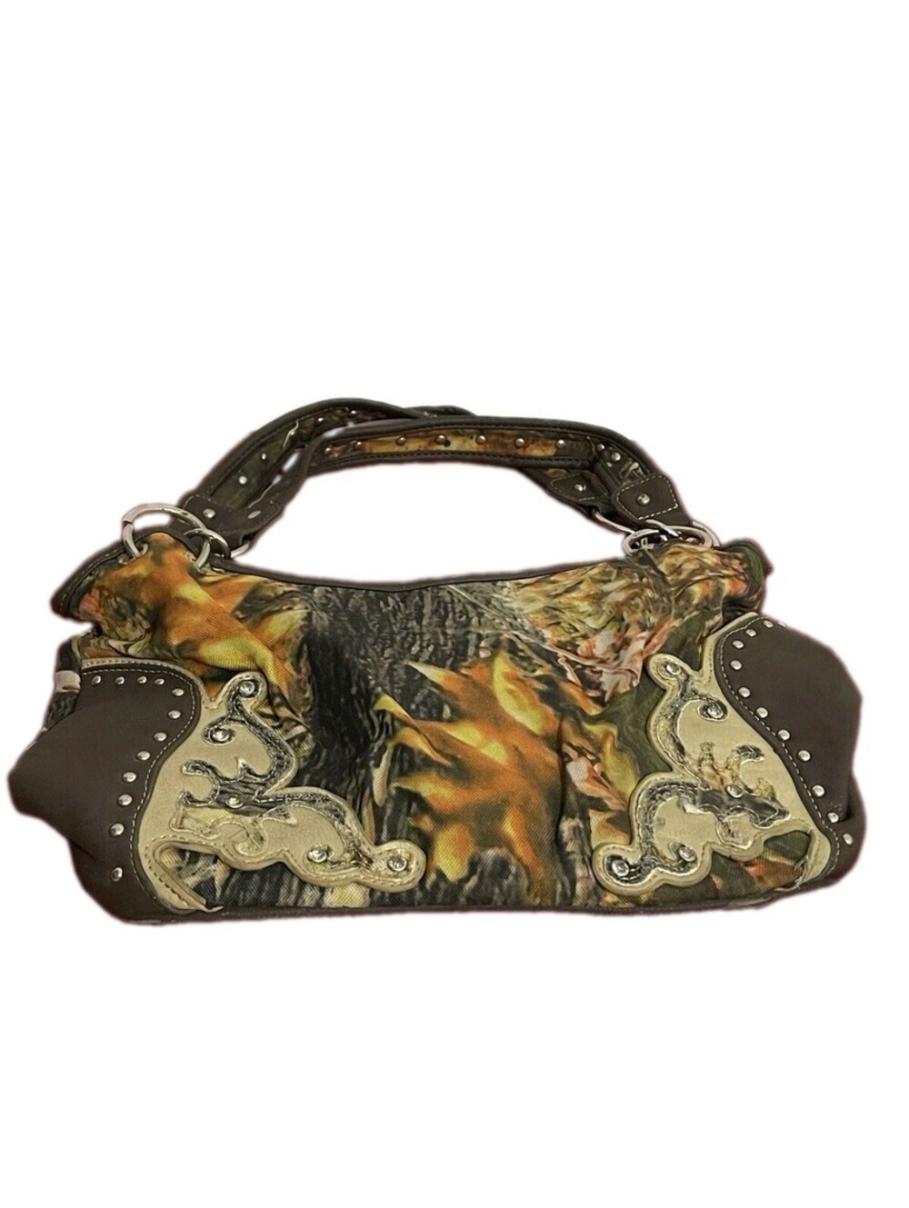 Camo Purse Women’s Hand Bag Complete Camo W Studs